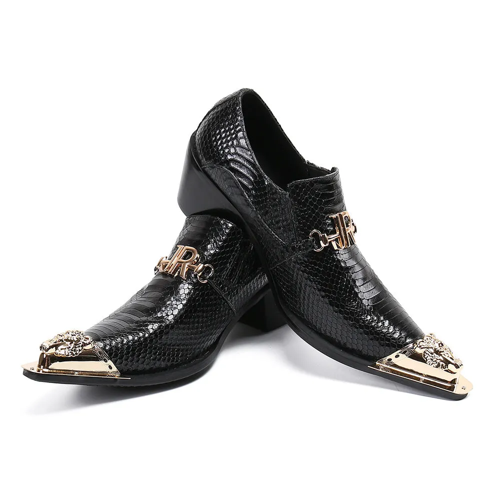 20 new European and American leather shoes new low-top leather shoes daily loafers shoes men's trendy shoes trendy one piece drop shipping
