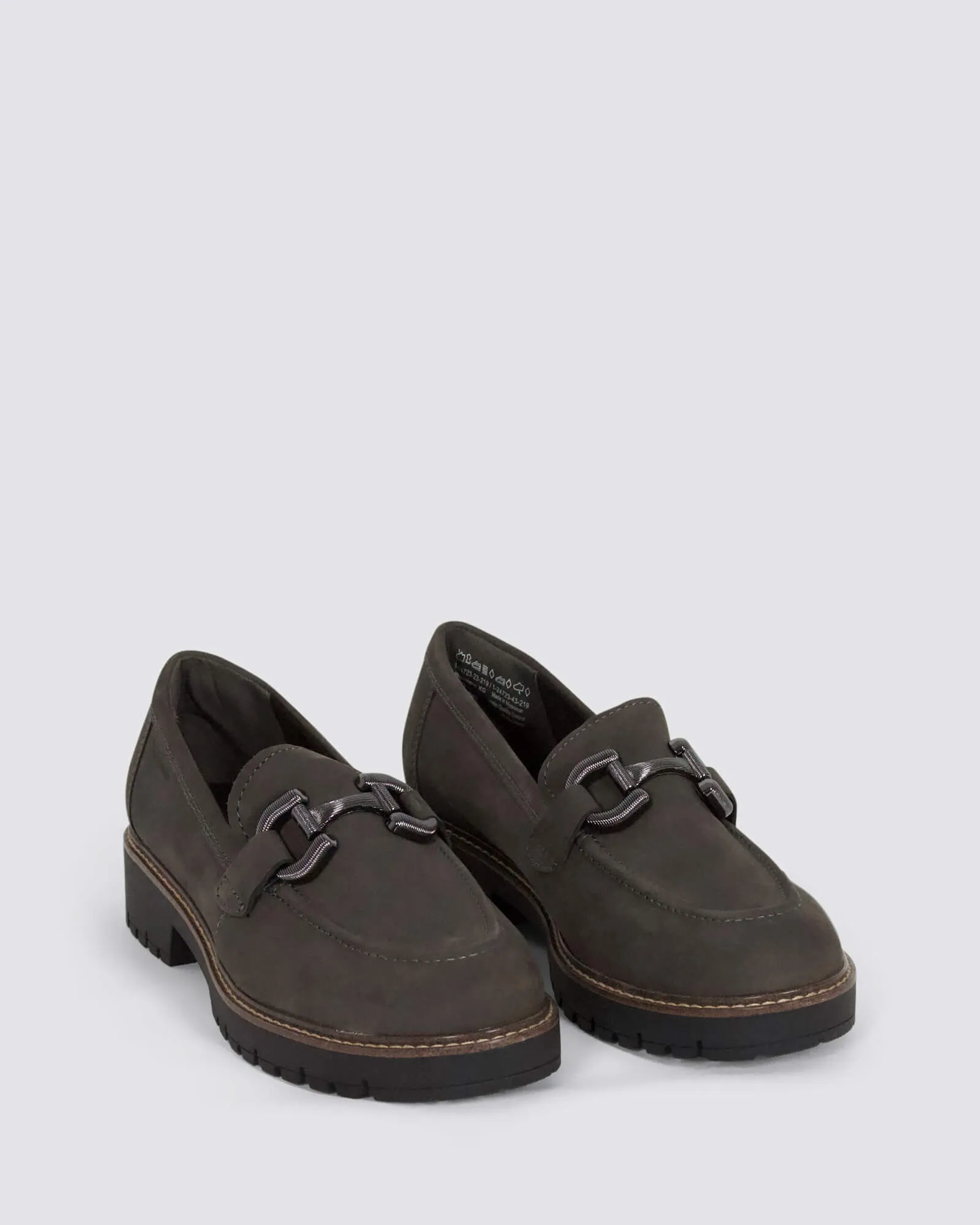 24723 LOAFERS DARK GREY SUEDE