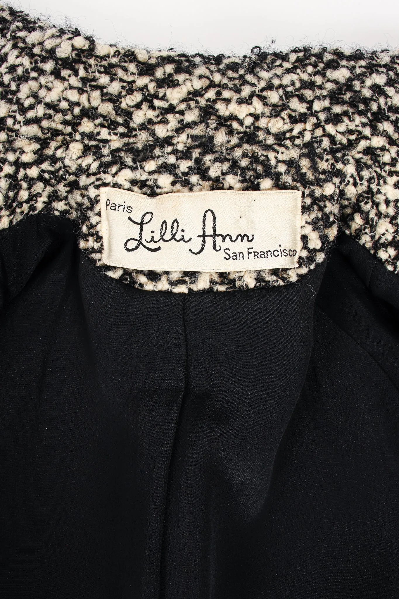 Bouclé Trim Bow Jacket