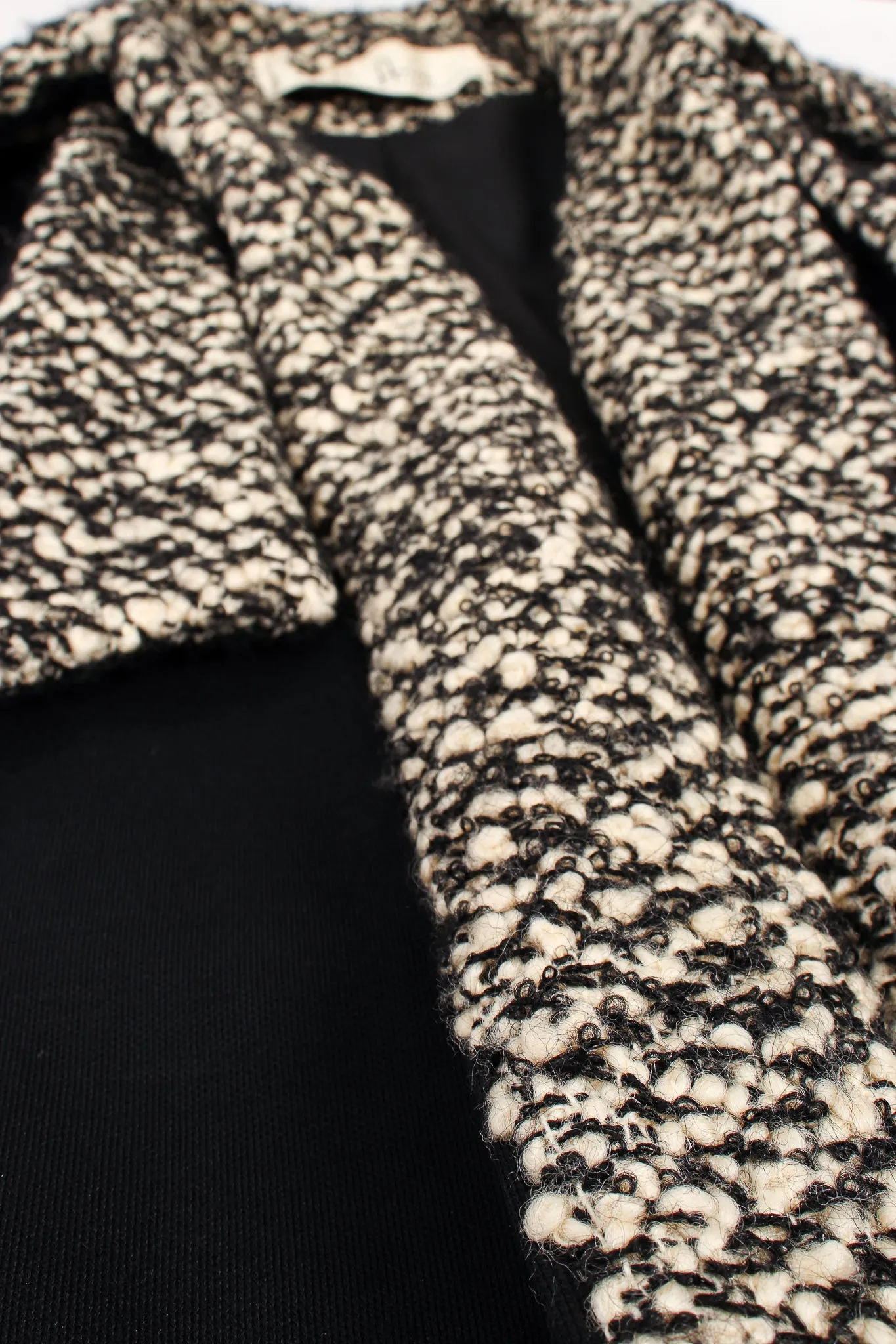 Bouclé Trim Bow Jacket