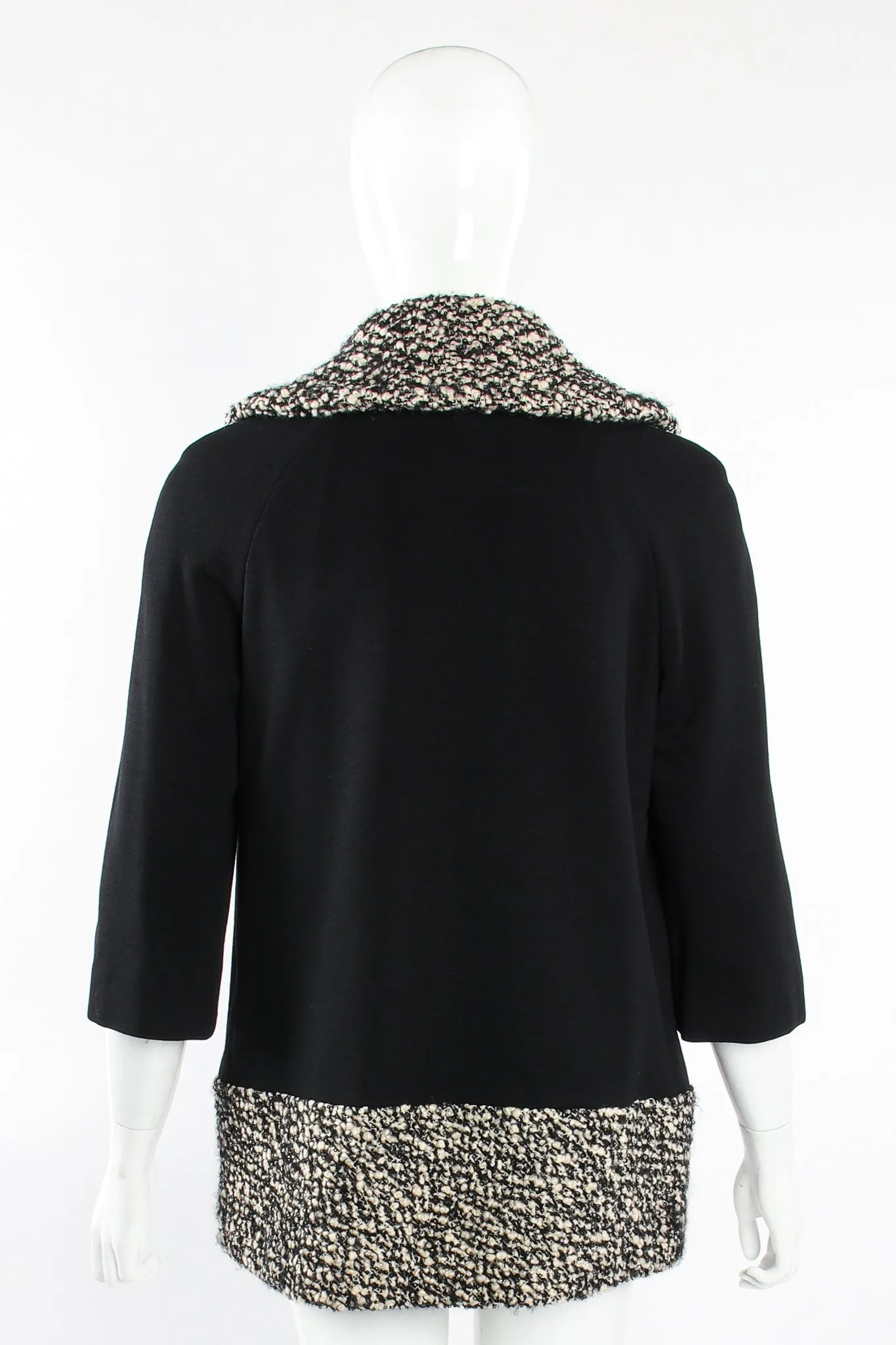 Bouclé Trim Bow Jacket