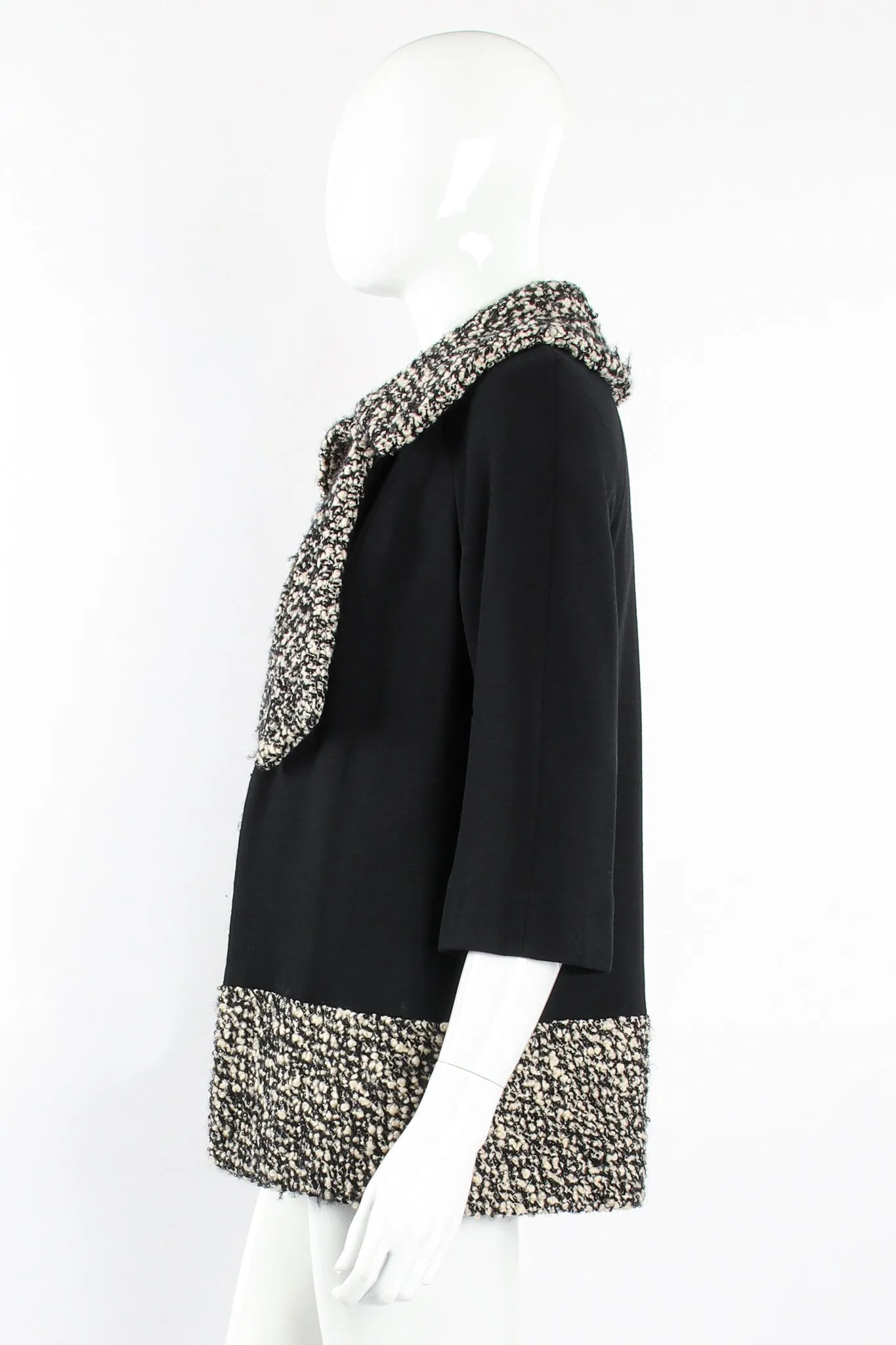 Bouclé Trim Bow Jacket