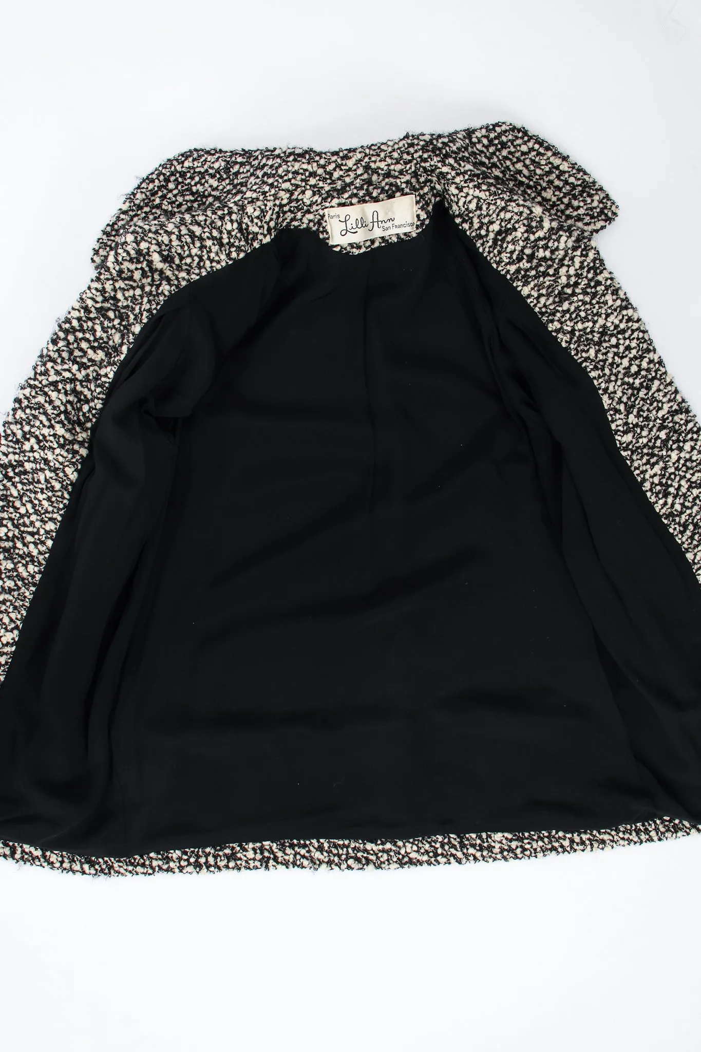 Bouclé Trim Bow Jacket