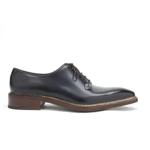Caporicci 1400 Men's Luxury Italian Designer Shoes Blue Calf-Skin Leather Oxfords (CAP1037)