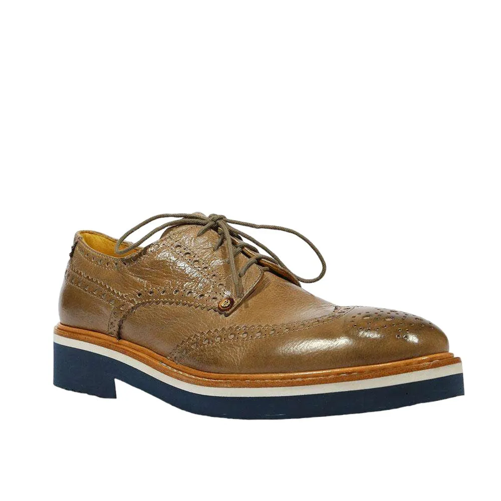 Cesare Paciotti Luxury Italian Men's 308 Madison China Beige Taupe Oxfords (CPM5300)