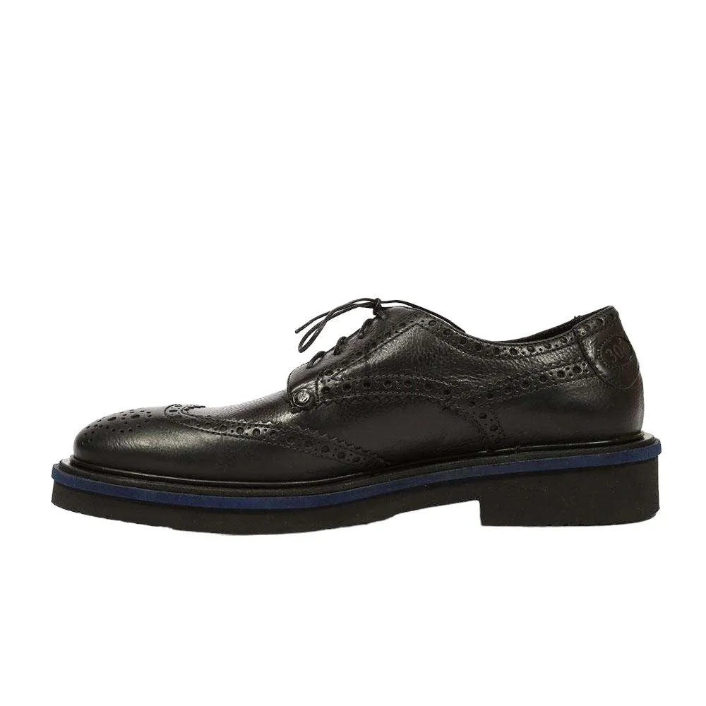 Cesare Paciotti Luxury Italian Men's 308 Madison China Black Oxfords (CPM5306)