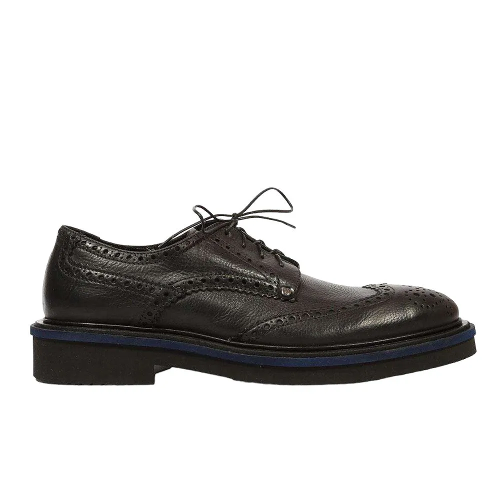 Cesare Paciotti Luxury Italian Men's 308 Madison China Black Oxfords (CPM5306)