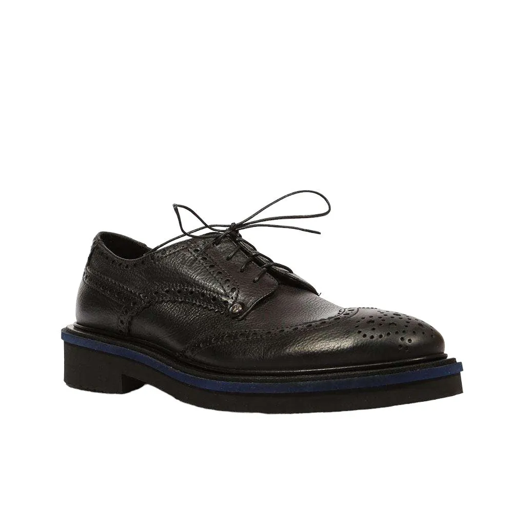 Cesare Paciotti Luxury Italian Men's 308 Madison China Black Oxfords (CPM5306)