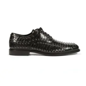 Cesare Paciotti Luxury Italian Men's Oxfords Baby Lux Black J Designer Shoes (CPM5444)