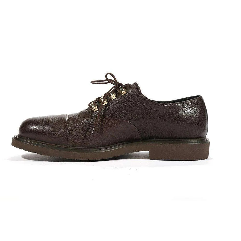 Cesare Paciotti Luxury Italian Men's Oxfords Brown Foam Bufalo T Moro G Designer Shoes (CPM5474)