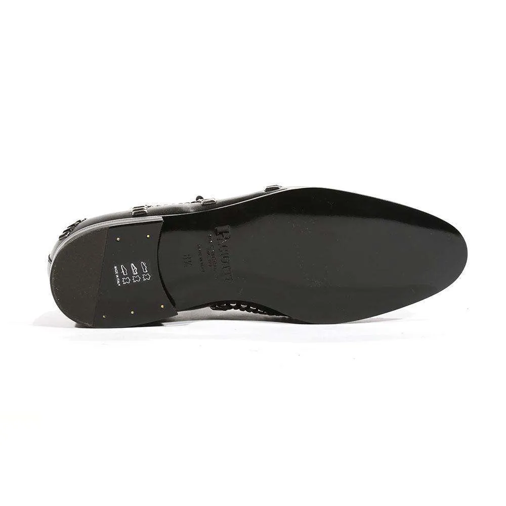 Cesare Paciotti Luxury Italian Men's Oxfords Nappa Soft Black Designer Shoes (CPM5464)