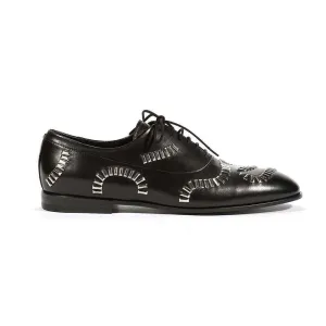 Cesare Paciotti Luxury Italian Men's Oxfords Nappa Soft Black Designer Shoes (CPM5464)