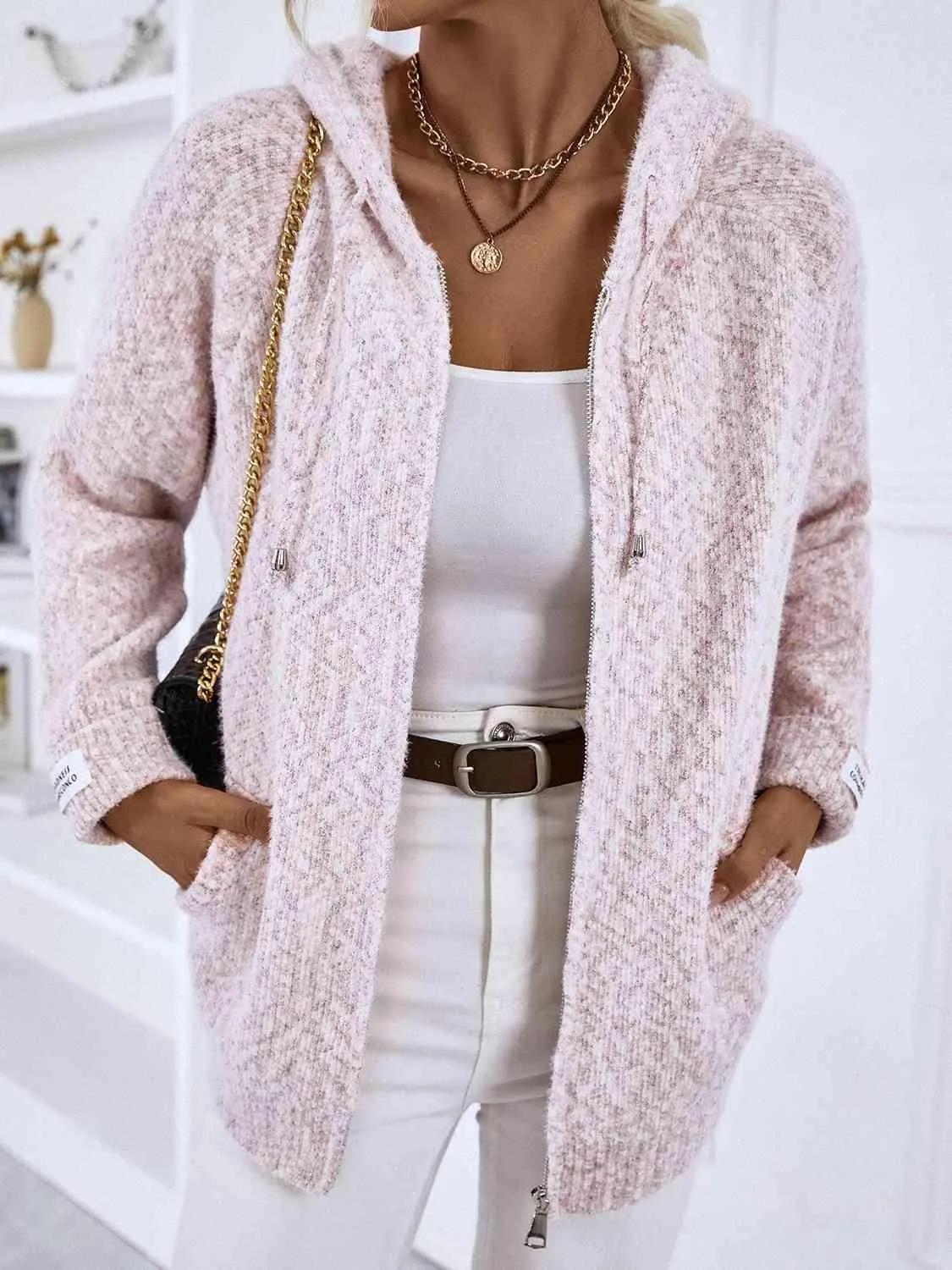 Comfy Urban Wear Hooded Zip Up Sweater