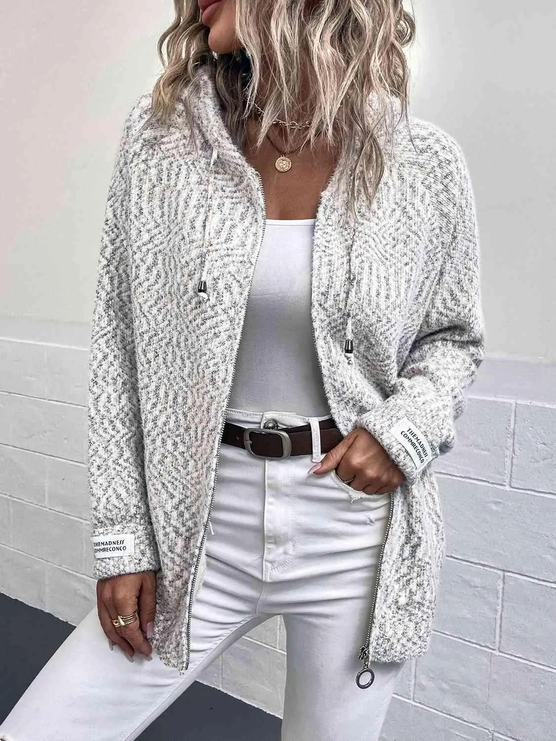 Comfy Urban Wear Hooded Zip Up Sweater