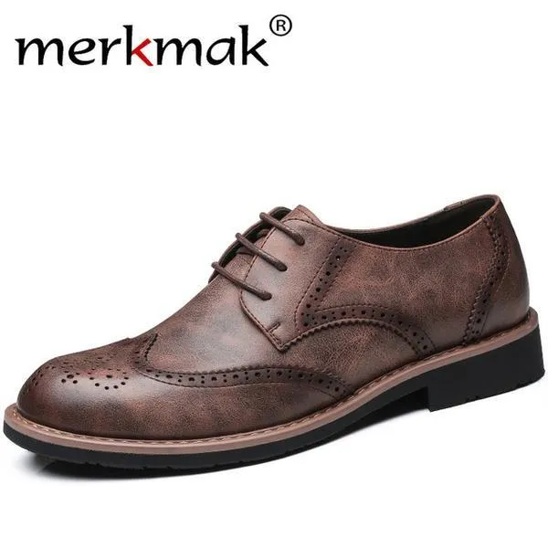 Fashion British Style Genuine Leather Men Shoes