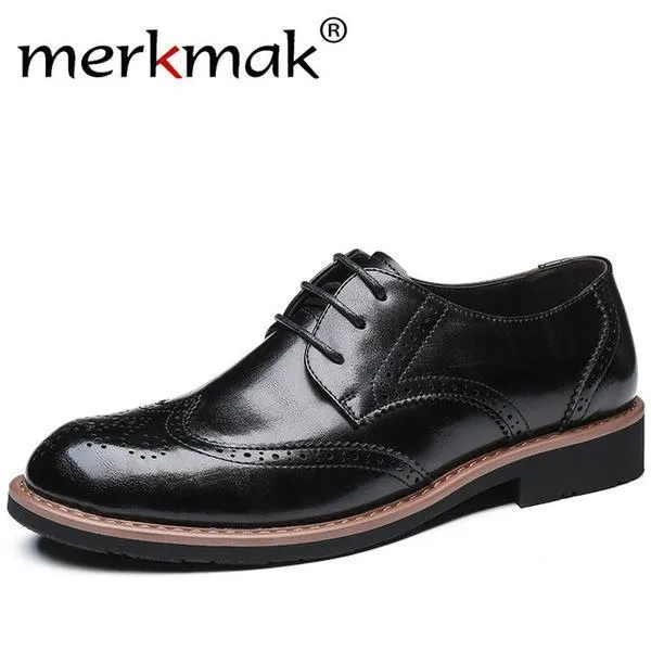Fashion British Style Genuine Leather Men Shoes