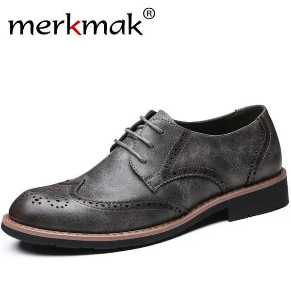 Fashion British Style Genuine Leather Men Shoes