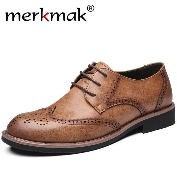 Fashion British Style Genuine Leather Men Shoes