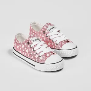 Girl's Pink Star Sneakers