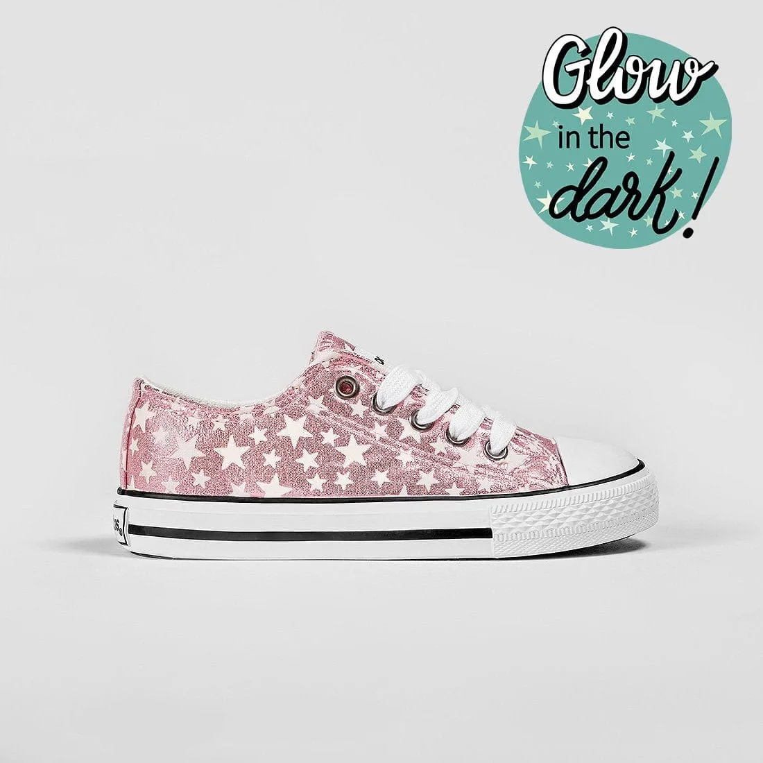 Girl's Pink Star Sneakers