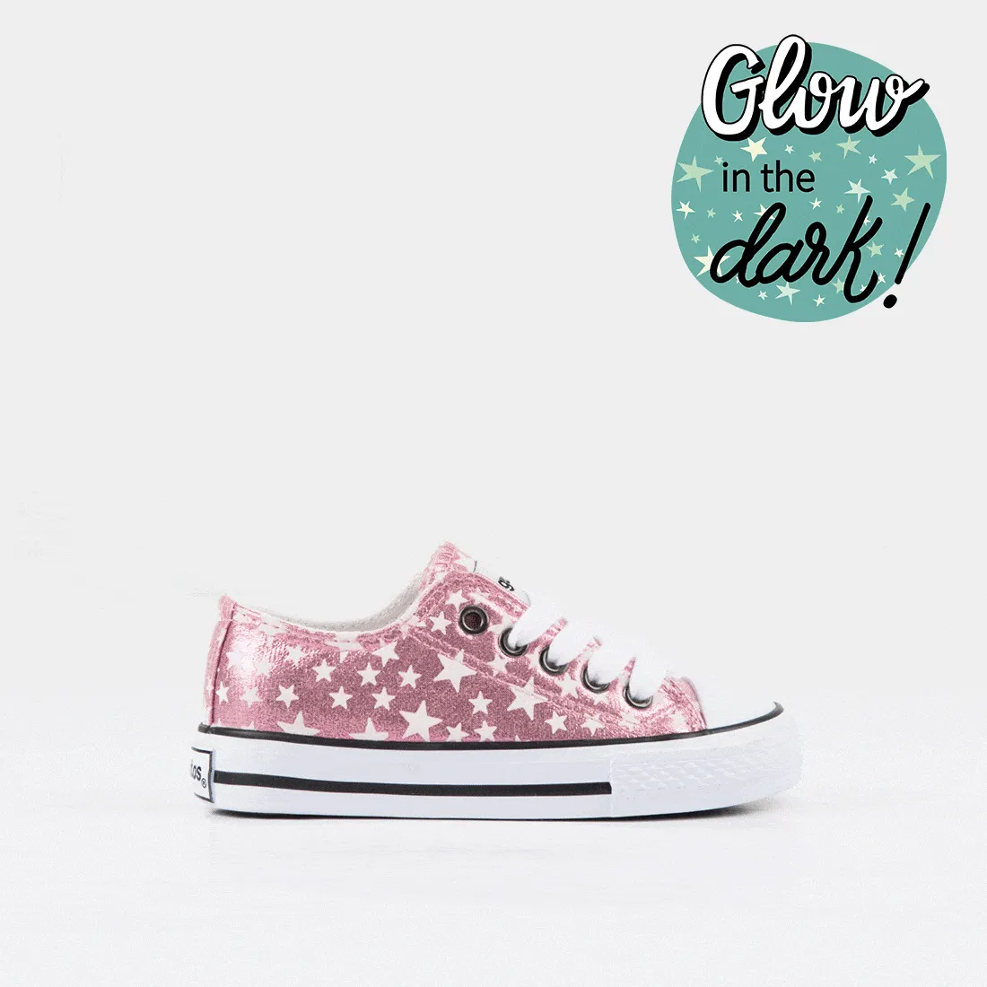Girl's Pink Star Sneakers