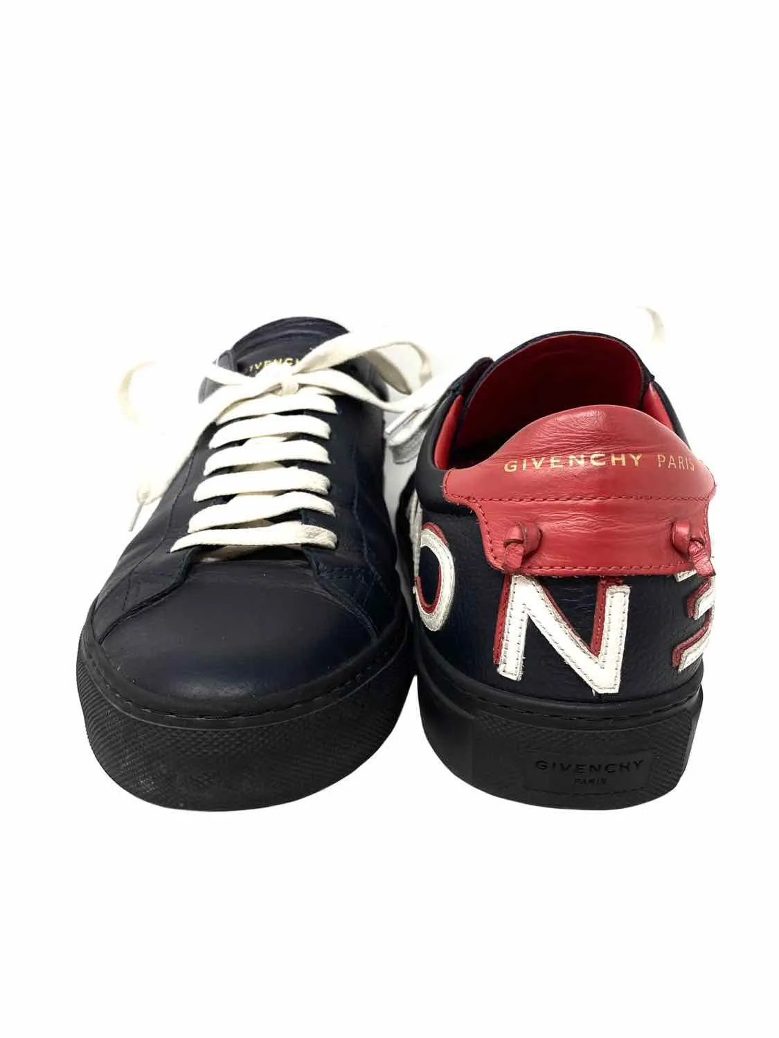 Givenchy Urban Street Men's Navy/Red Logo Shoe Size 42/9 Sneakers