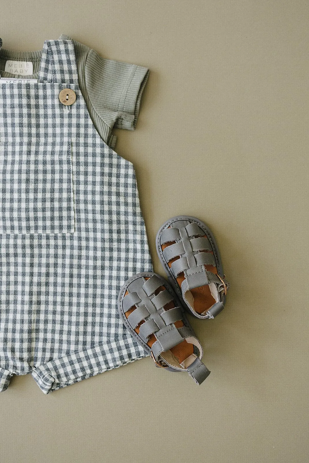 Gray - Fisherman Sandal - US Size 2-4 - Soft Sole