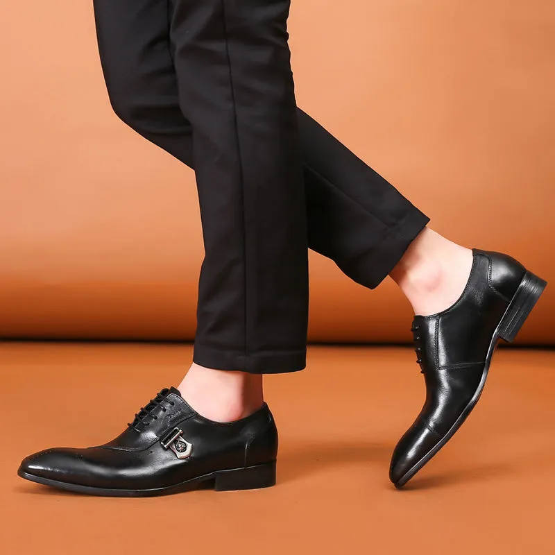 Italian Luxury Leather Brogue Shoes
