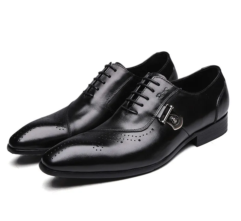Italian Luxury Leather Brogue Shoes