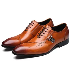 Italian Luxury Leather Brogue Shoes