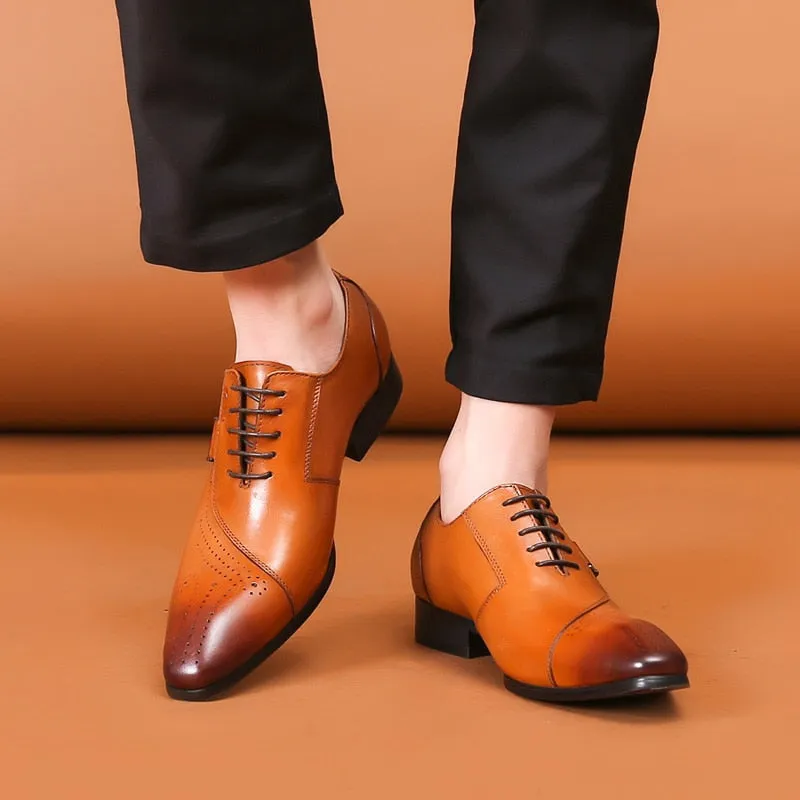 Italian Luxury Leather Brogue Shoes