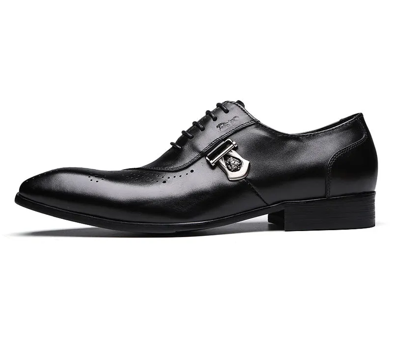 Italian Luxury Leather Brogue Shoes