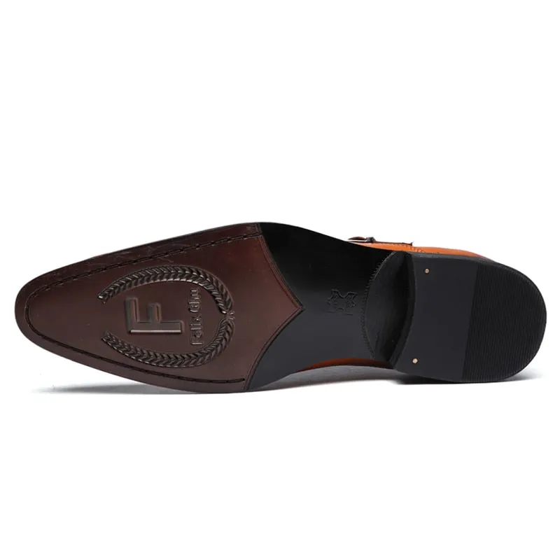Italian Luxury Leather Brogue Shoes