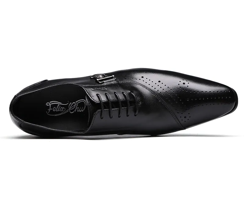 Italian Luxury Leather Brogue Shoes