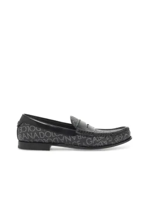 Jacquard Canvas Loafers