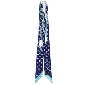 Louis Vuitton Blue Monogram Bandeau Scarf