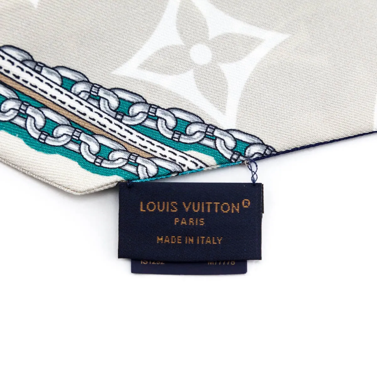 Louis Vuitton Blue Monogram Bandeau Scarf