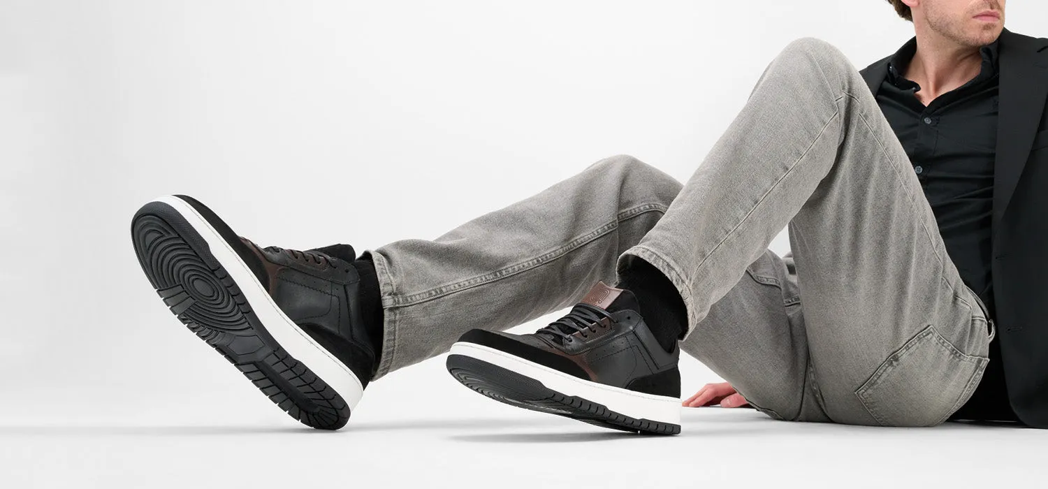 MADDOX urban-black patina sneakers.
