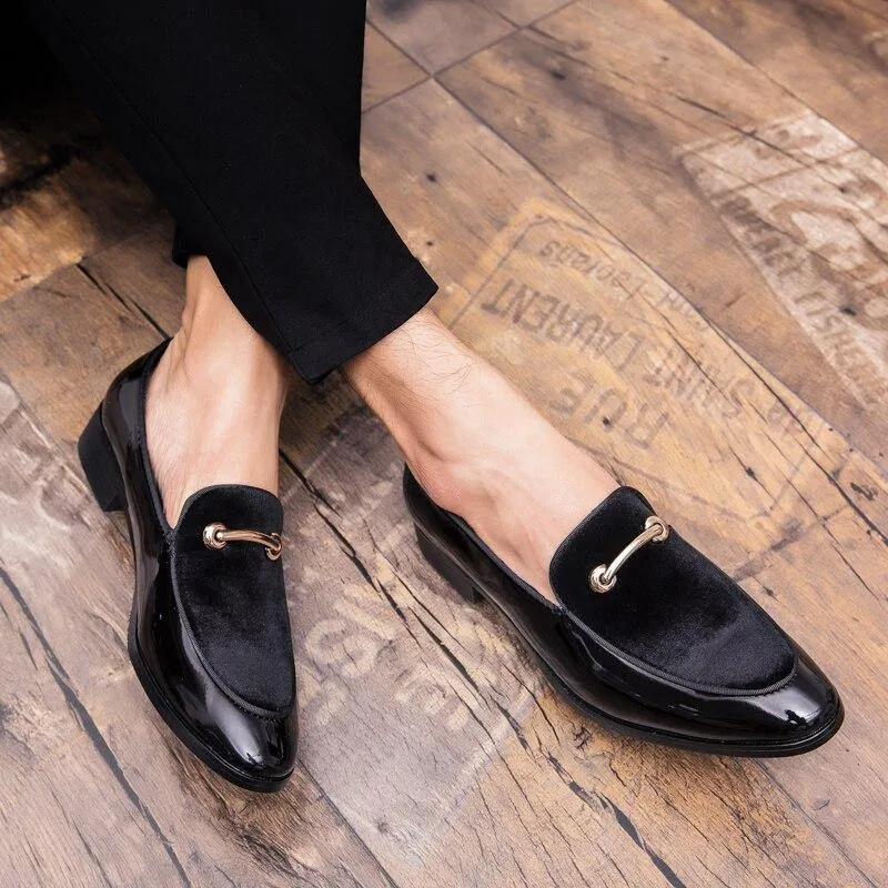 Men's Shadow Patent Leather Luxury Oxfords