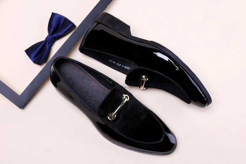 Men's Shadow Patent Leather Luxury Oxfords