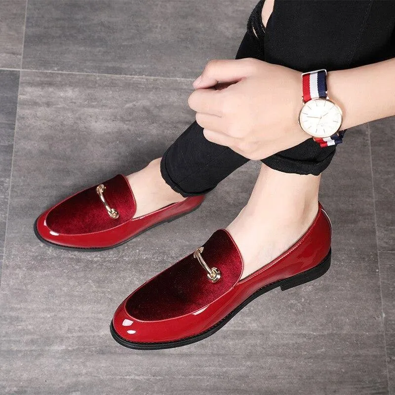 Men's Shadow Patent Leather Luxury Oxfords