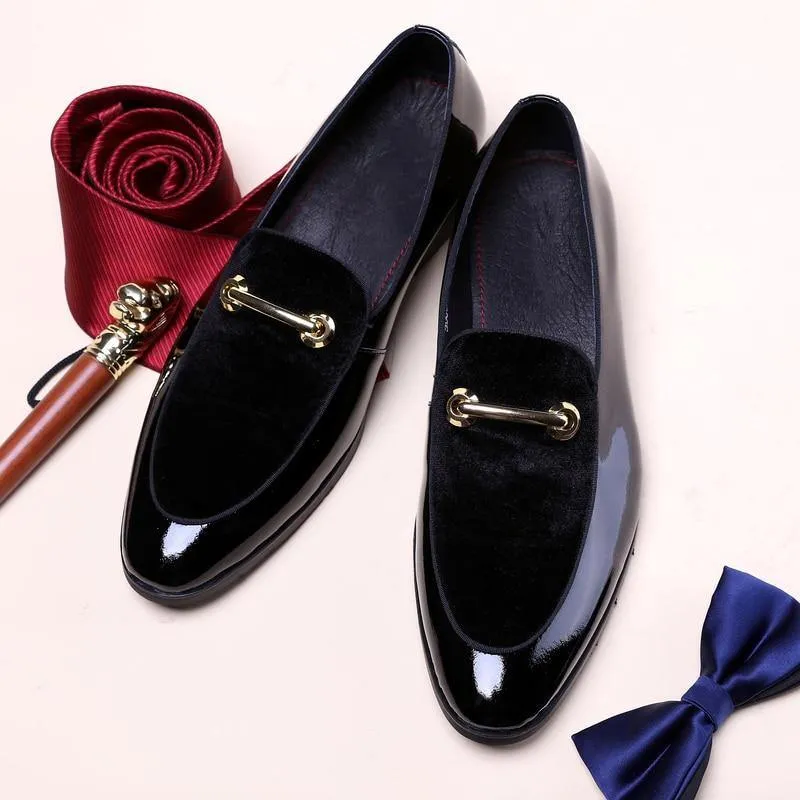 Men's Shadow Patent Leather Luxury Oxfords