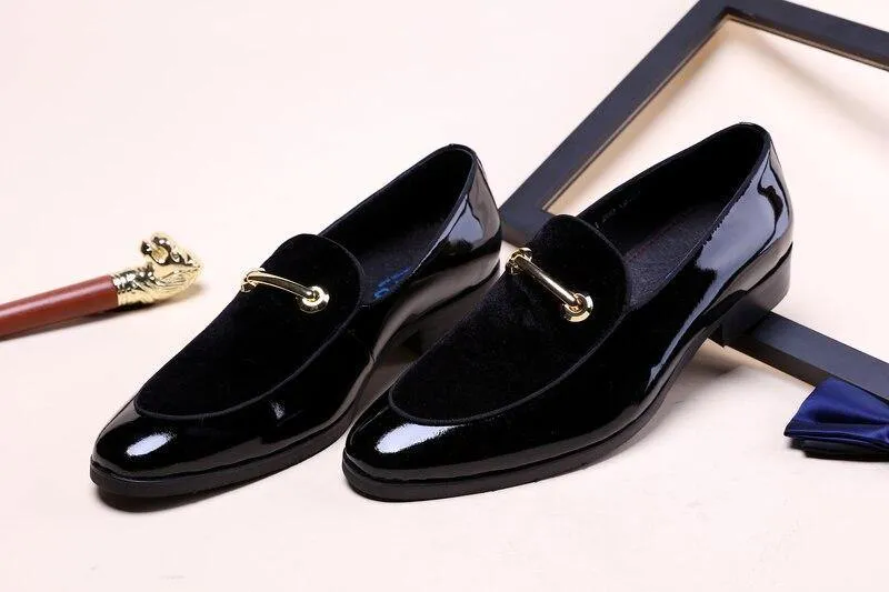 Men's Shadow Patent Leather Luxury Oxfords