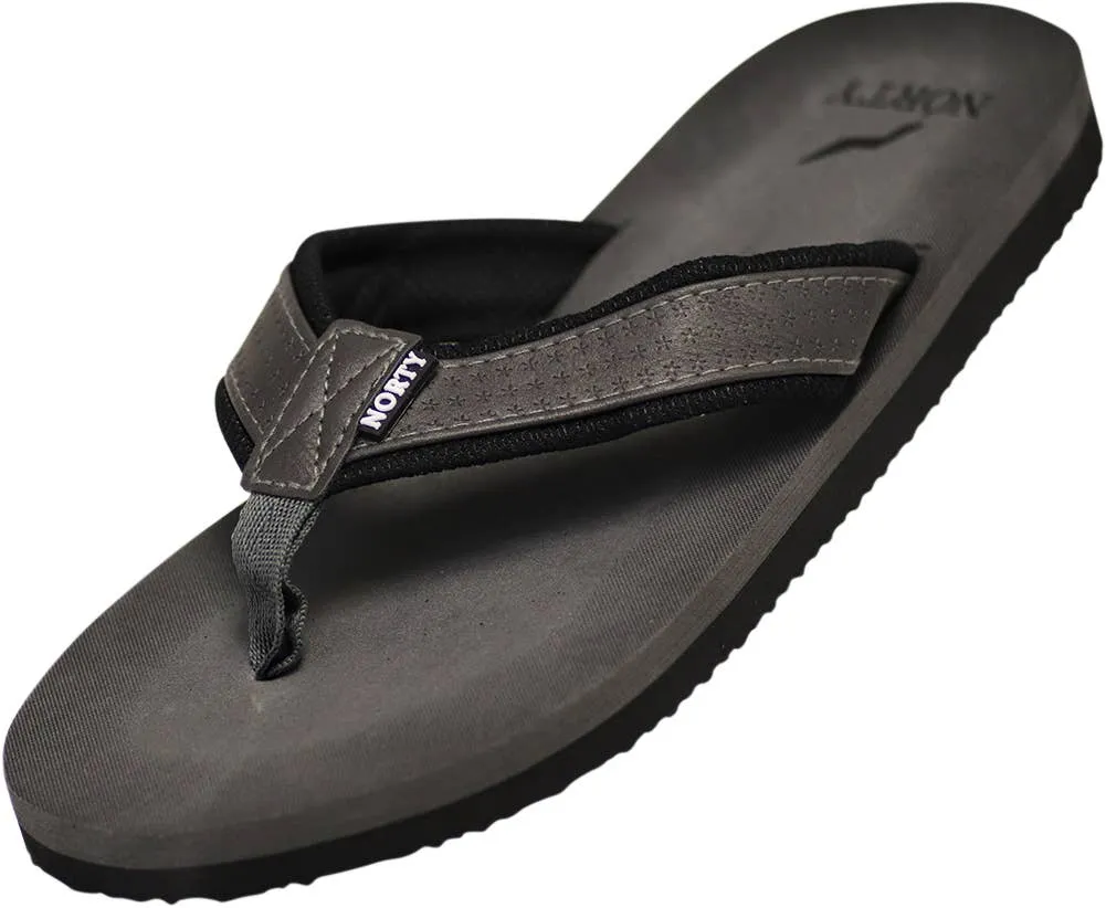 Norty MENS 8-13 FLIP FLOP SANDAL GREY   11102