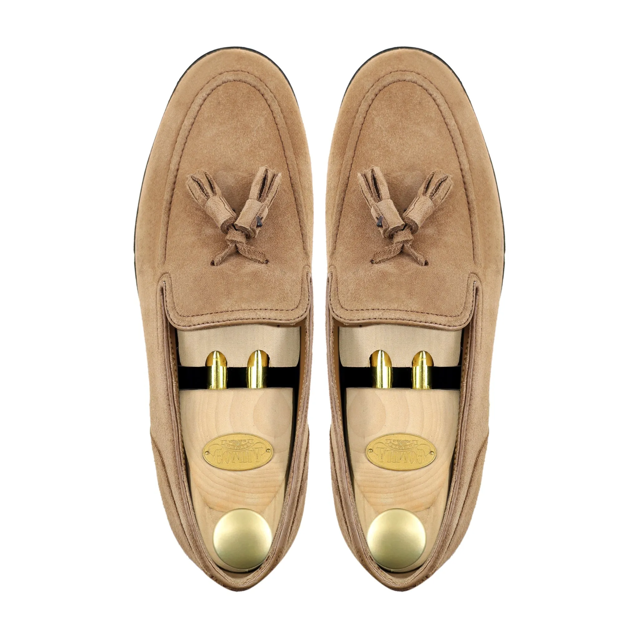 Palmer - Men's Camel Kid Suede Loafer Shoe