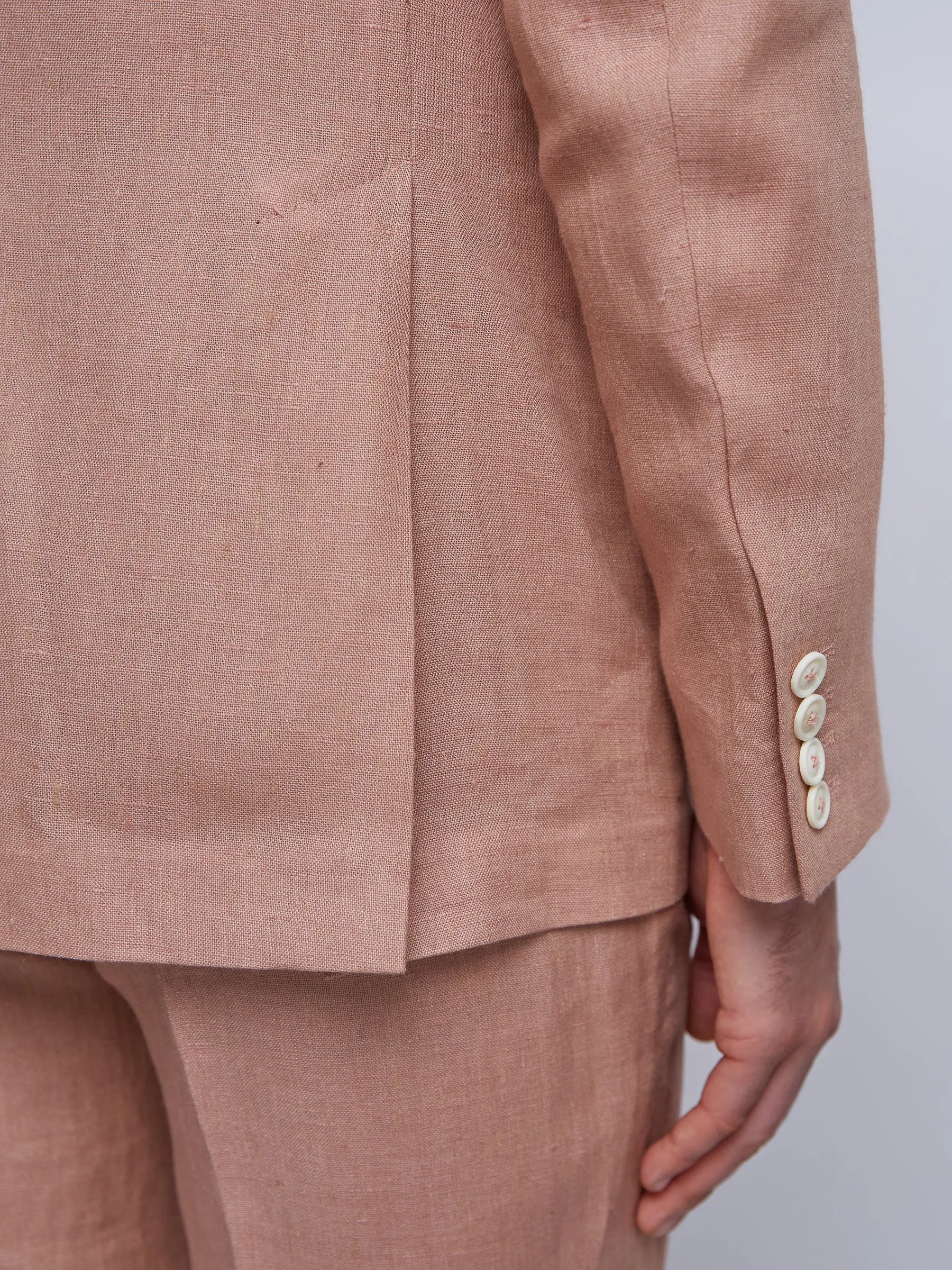 Pink Sidmouth Linen Ebury Jacket