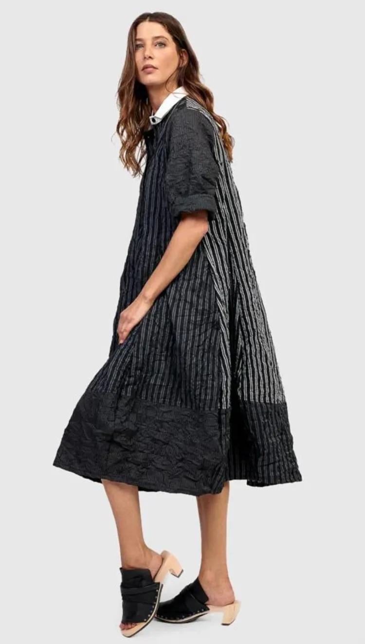 Striped Midi Dress Urban
