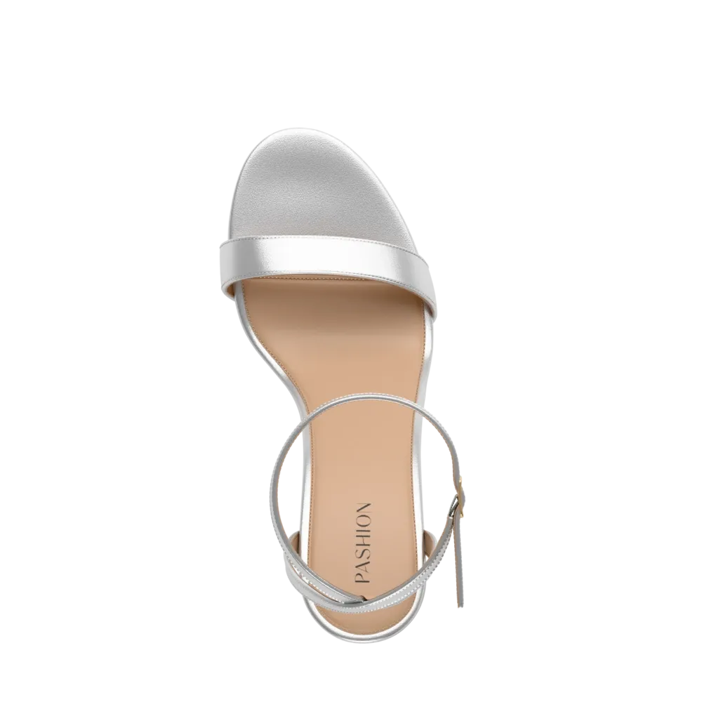 The Brenna - Matte Silver Flat