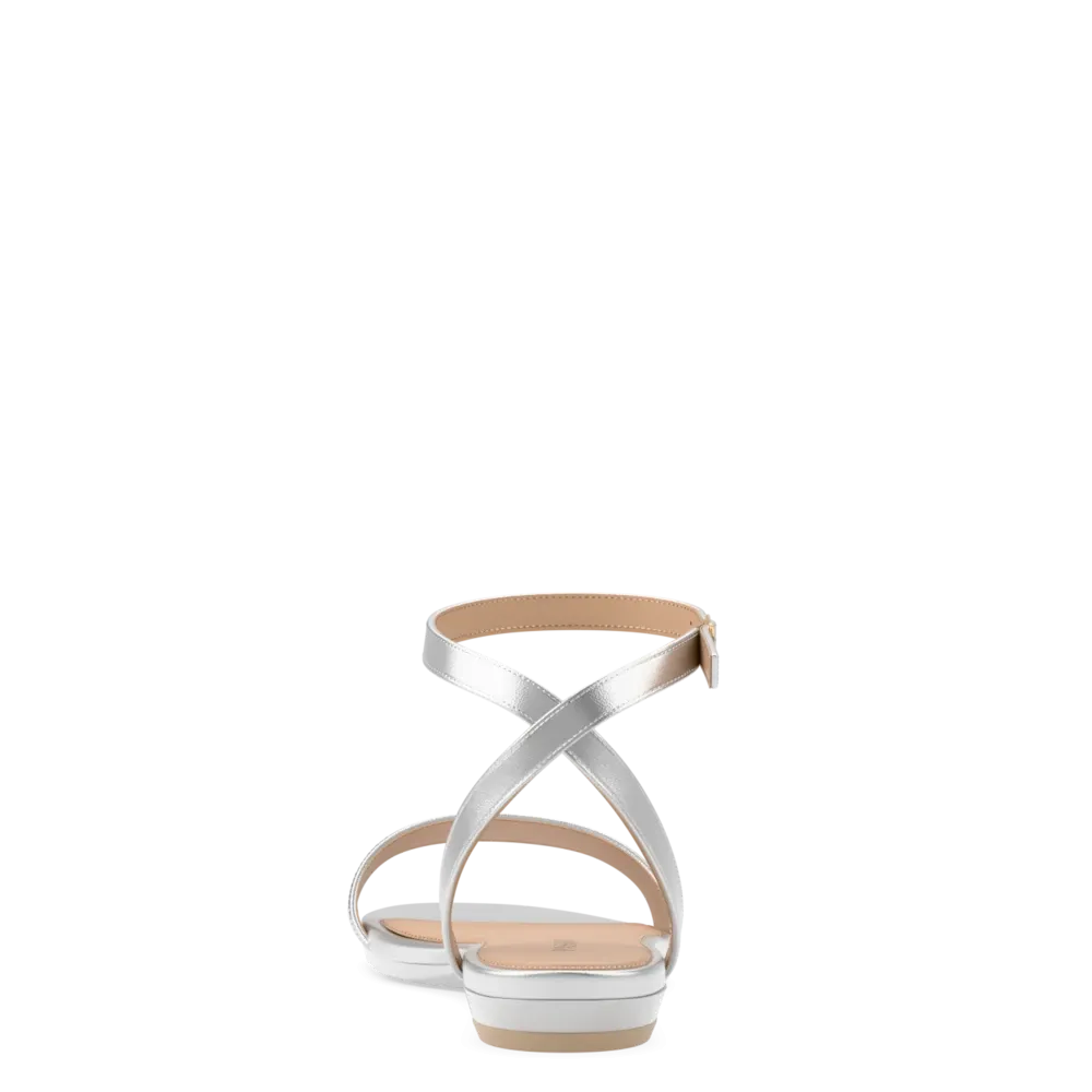 The Brenna - Matte Silver Flat