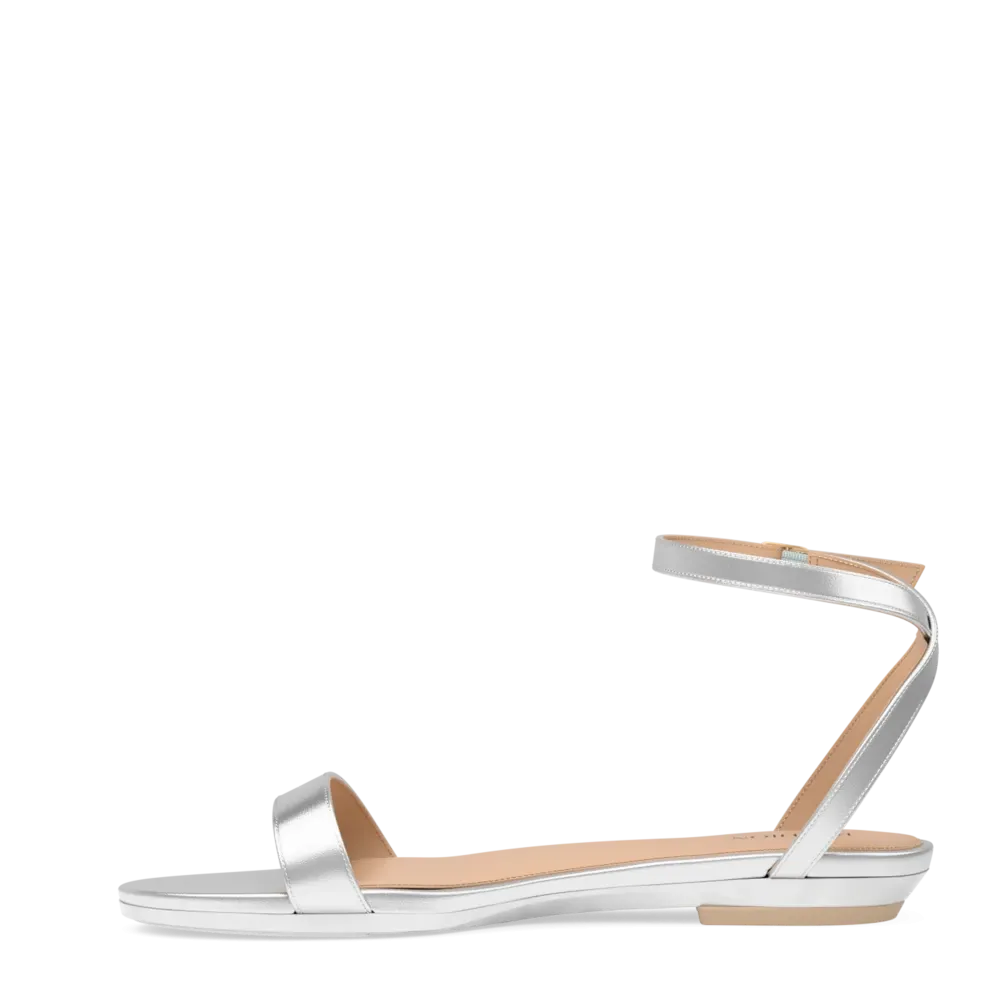 The Brenna - Matte Silver Flat
